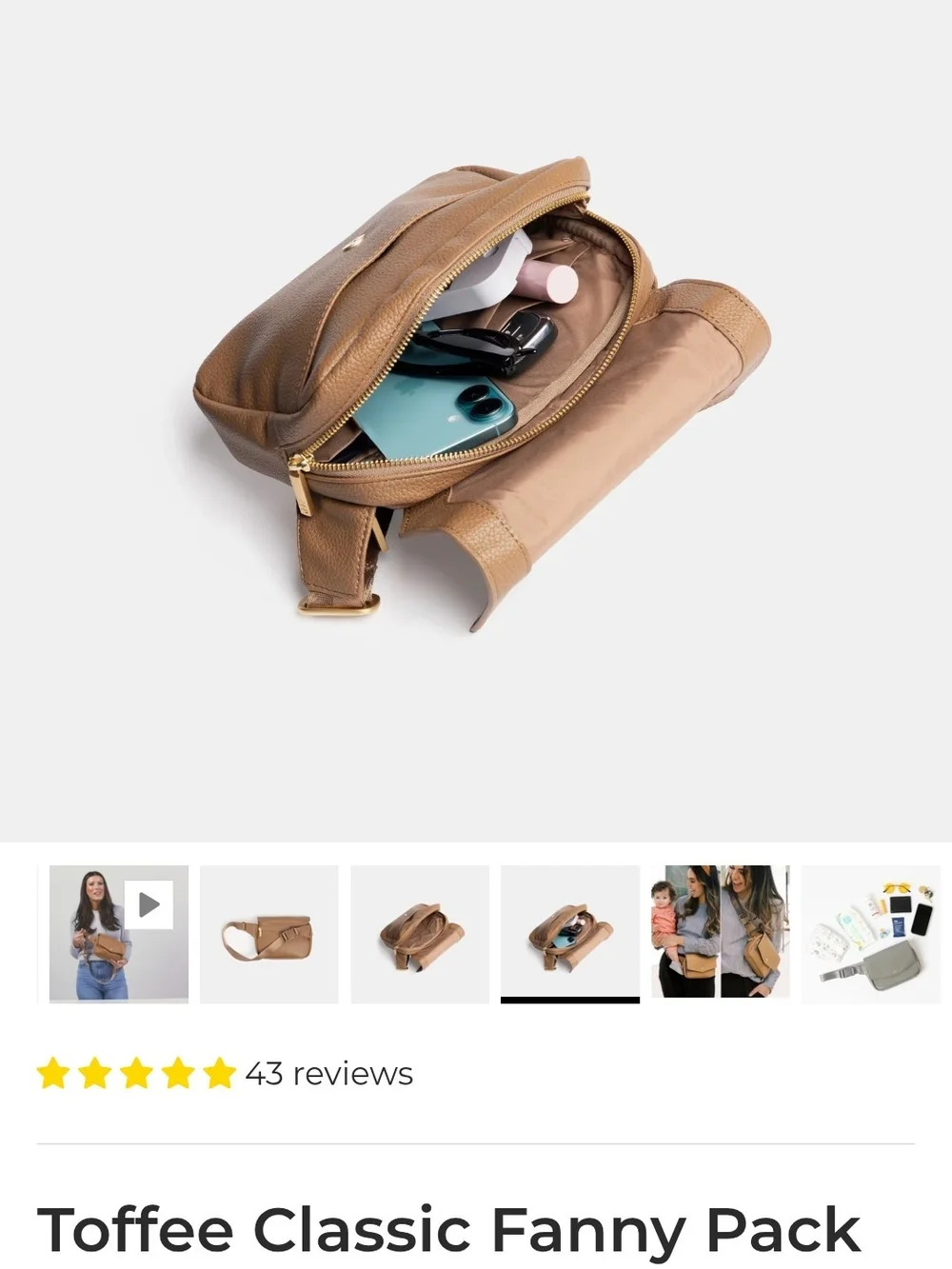 Freshly Picked Classic Fanny Pack In Toffee